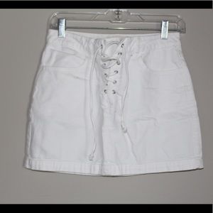white skirt
